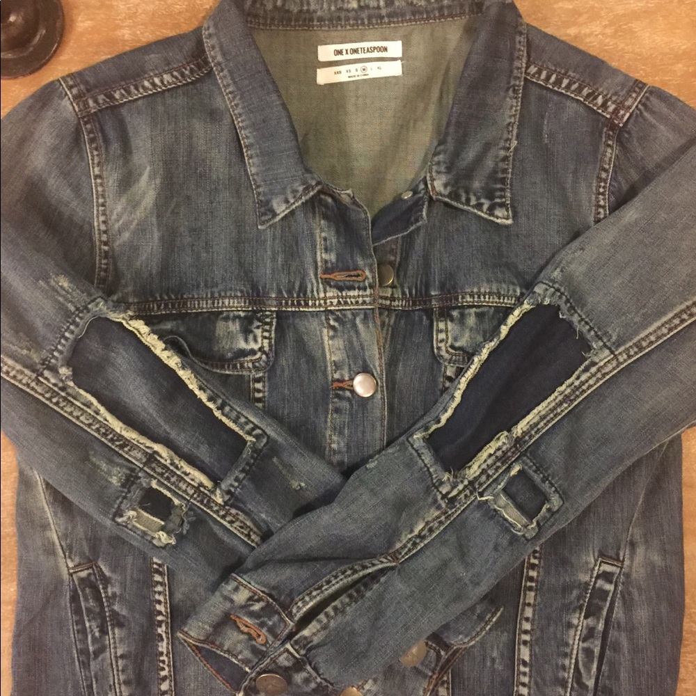 One Teaspoon Rock N Roller Denim Jacket - Medium